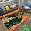 Vibrant Rasta Music Rug with Love and Life Suitable for use as an anti-slip game mat for living room and bedroom sofas