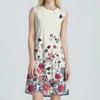 Women's Fashion Casual Print Round Neck Sleeveless Short Dress