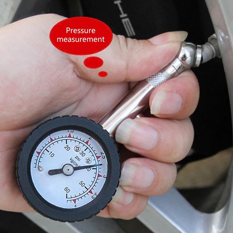 Heavy Duty Tire Pressure Gauge High Accuracy Air Pressure Tire Gauge with Quick Deflator Metal Chip for Car Auto Bikes