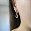Серебряные серьги с фианитами (2209249)