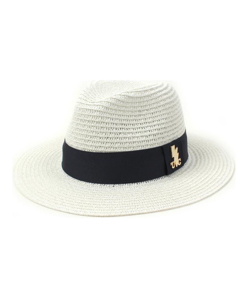Yunibeosyeolkemiseuteuli Navy Line Summer White Fedora