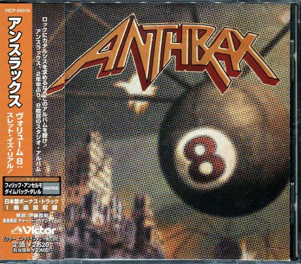 CD ANTHRAX - Volume 8 - The Threat Is Real VICP60319 VICTOR 1998 Japan ObiRock Used