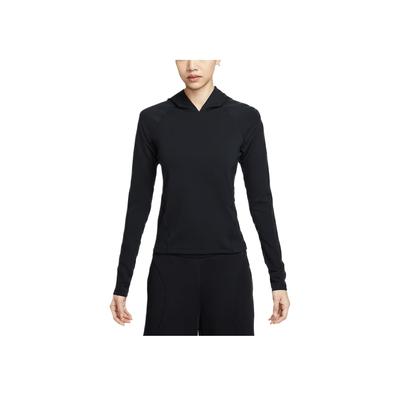 Universal Stealth Evaporation Dri-FIT Swoosh Solid Color Pullover Long Sleeve Hooded Running T-Shirt Women Tops Black IF0739-010