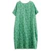 Summer New Spot Retro Flower Literary Women Temperament Knee-length Mid-length Dresses
