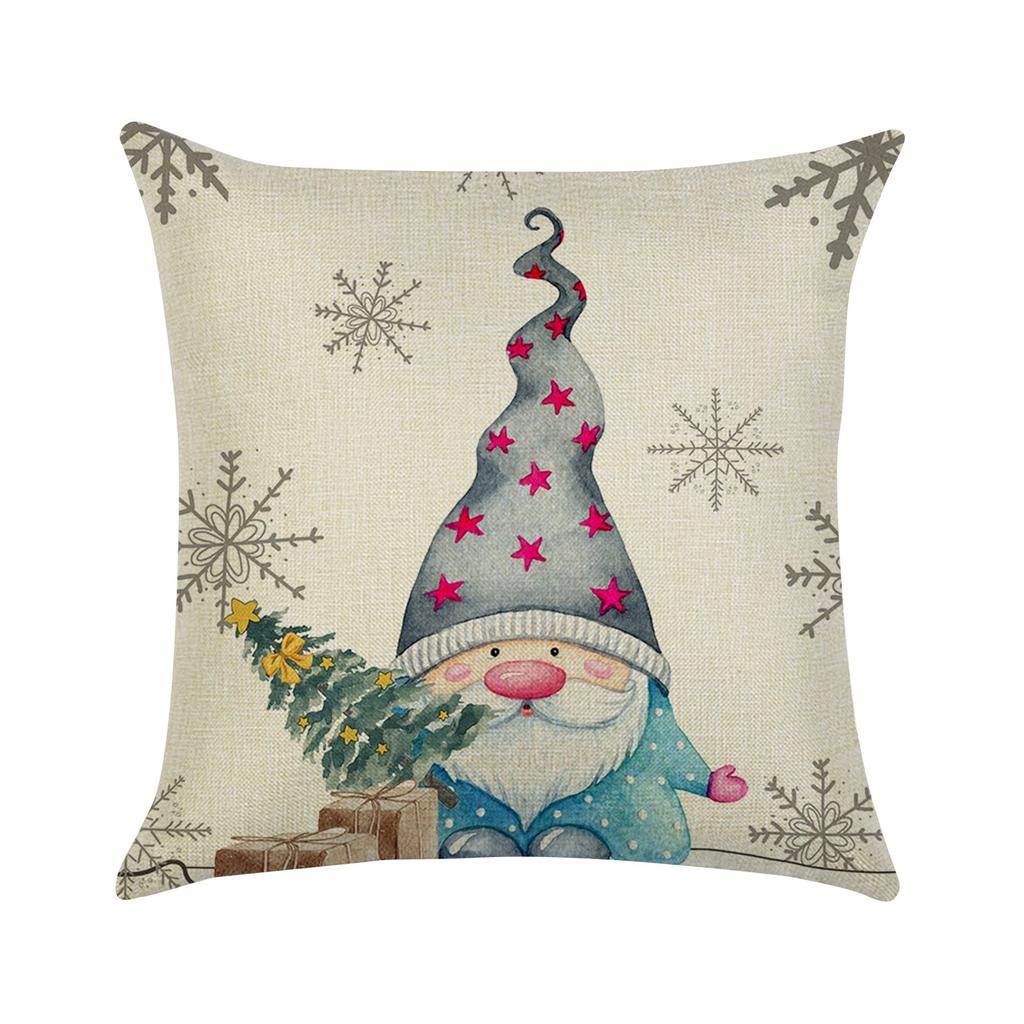 Kissenbezug mit Cartoon-Druck, Feiertagskissen, Sofakissenbezug für das Wohnzimmer