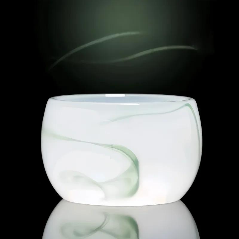 Small Jade Porcelain Tea Cup Emerald Green Teacup Beautiful Ink Style Teacups Mug for Tea Chinese High Quality Tea Bowl