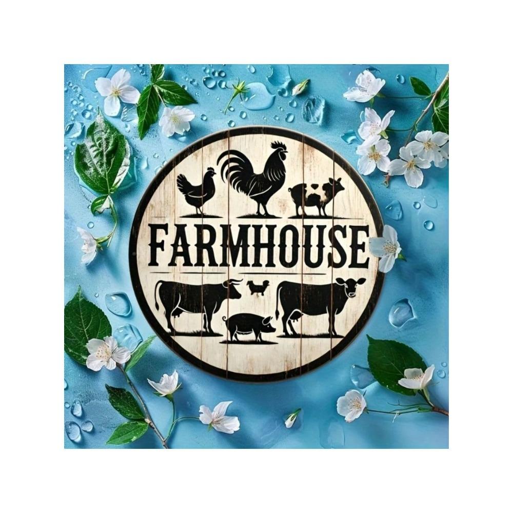 Vintage Metal Wall Art Rustic Country Kitchen Decor Sign