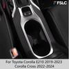 For Toyota Corolla E210 - Corolla Cross -2024 Front Water Cup Holder Panel Cover Trim Interior Decor Accessories