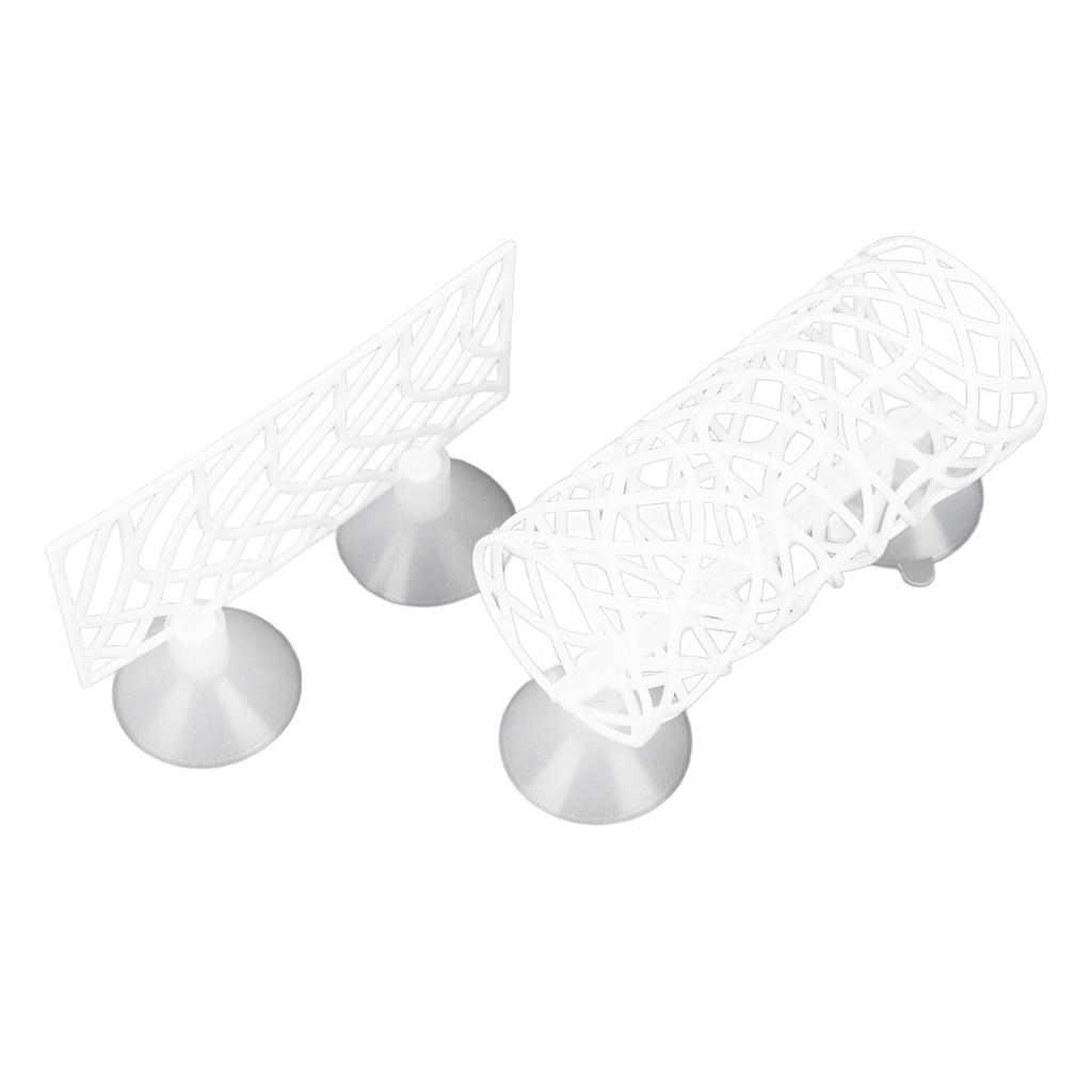 Fish Bed Tunnel Safe Small Hole Hollow Fish Hideout Resting Tube with Suction Cup for Fish Tank Aquarium
