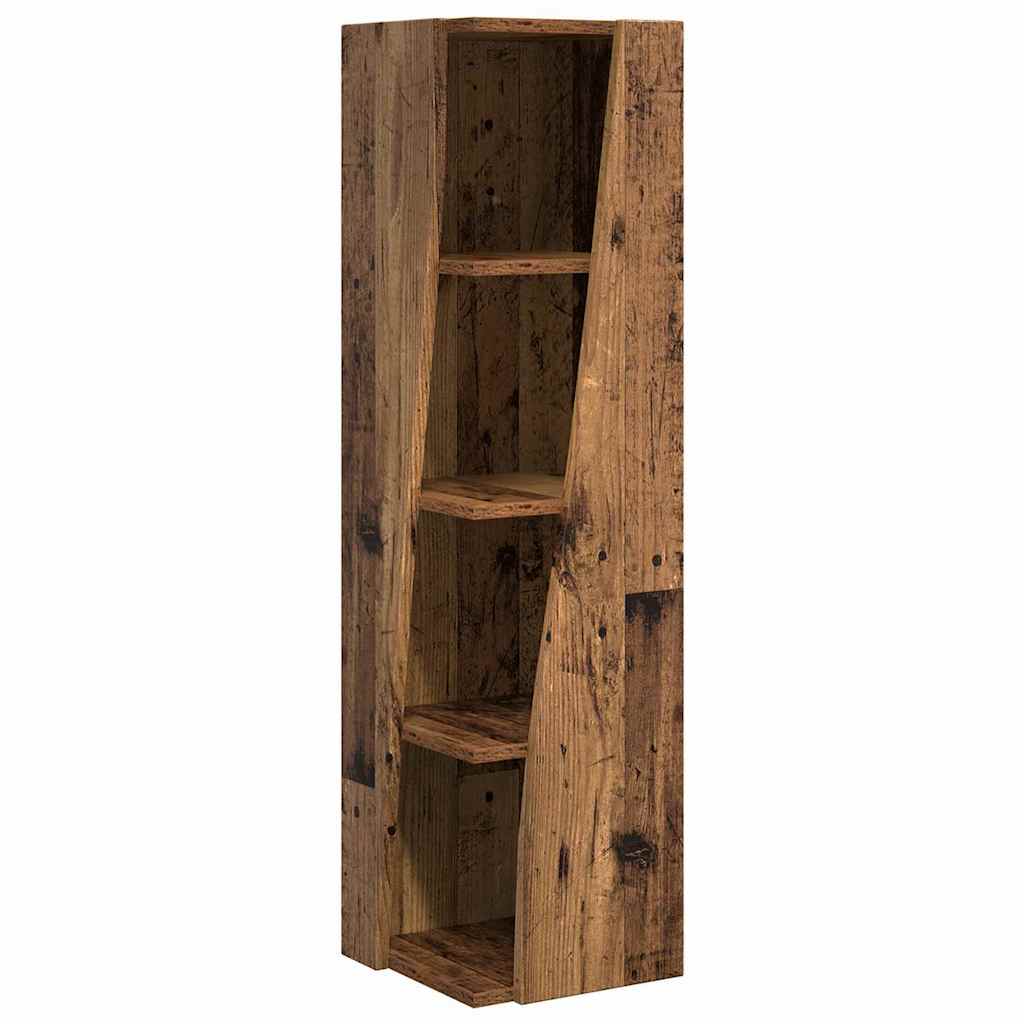 Corner Cabinet Reclaimed Wood Look 27.5 x 27 x 102 cm Particleboard