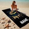 Custom Name Batman Saga Stylish Digital Printing Beach Towel Quick‑Drying Absorbent Blanket for Beach Pool Gym Travel
