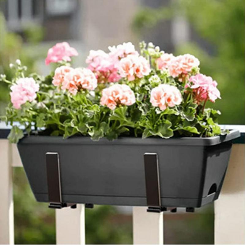 Planter Box Brackets Adjustable Window Box Brackets Sturdy Heavy Duty Planter Box Holder Reusable Window Box