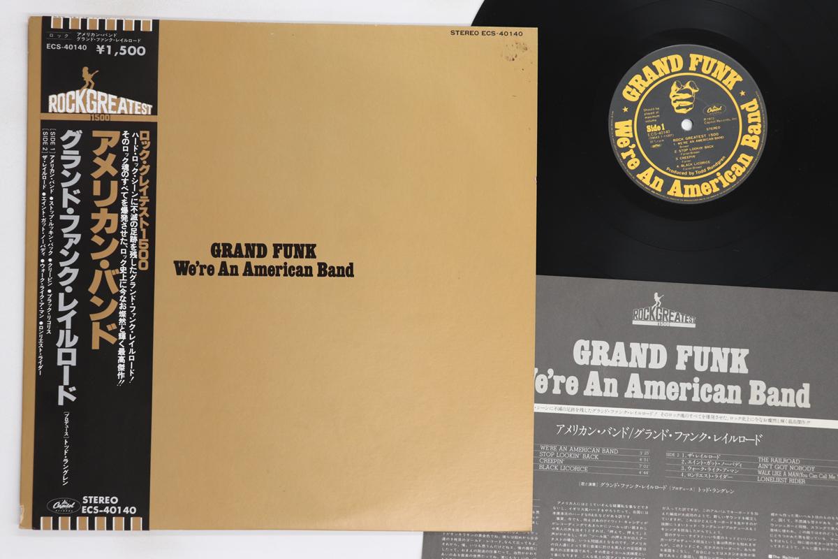 

LP Пластинка GRAND FUNK - Were An American Band ECS40140 CAPITOL 1973 Япония Оби Рок Б/У