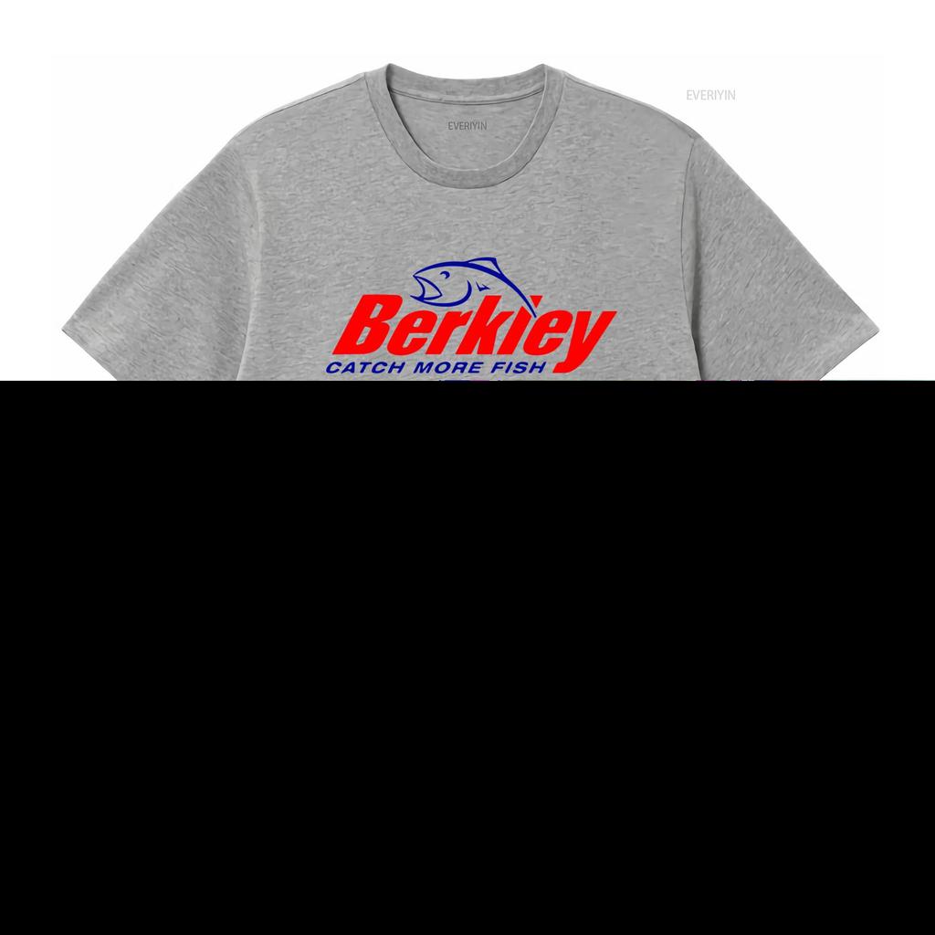 Berkley Fishing Company Logo Mens White T Shirt Size S to 5XL Catch More Fish with Style vintage Washed graphic fashion