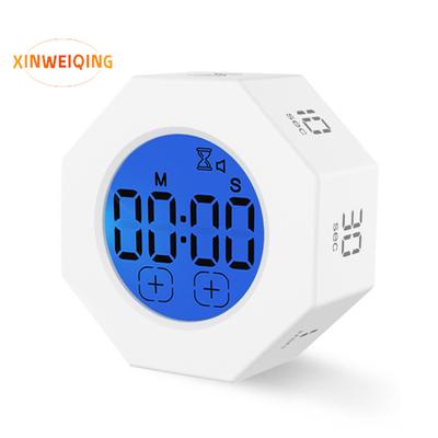 Mini-Digitaltimer, LED-Anzeige mit Touch-Steuerung, umklappbarer Schwerkraftsensor, wiederaufladbar, Countdown zum Zeitmanagement, Lerntimer für Kochschüler