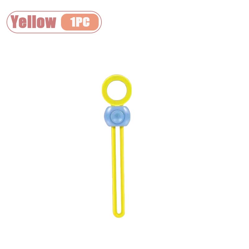 

Reusable Silicone Food Bag Sealing Clip Adjustable Strip Tool for Plastic Rice Cable Storage Kitchen Accessories