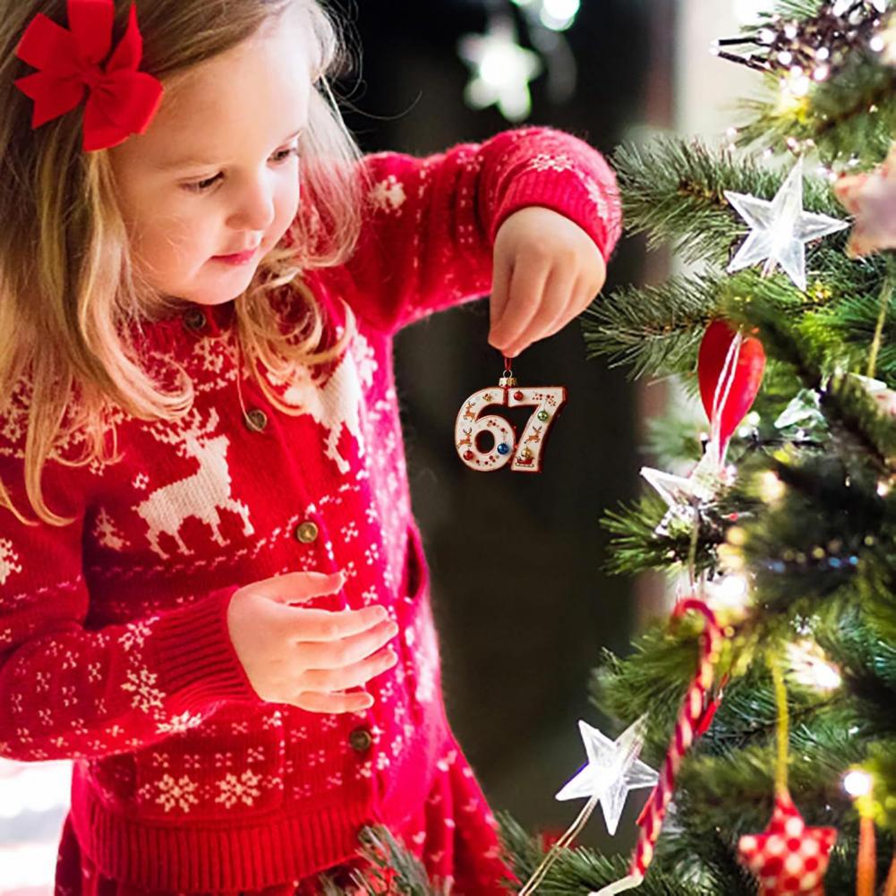 High Holiday Decorations Christmas Ornaments for Teens Funny Christmas Ornaments for Adults 67 Meme Holiday for Teens