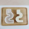 U-shape S-shape Candlestick Siliocne Mold Handmade Plaster Epoxy Resin Candle Holder Tray Molds Home Crafts Decoration