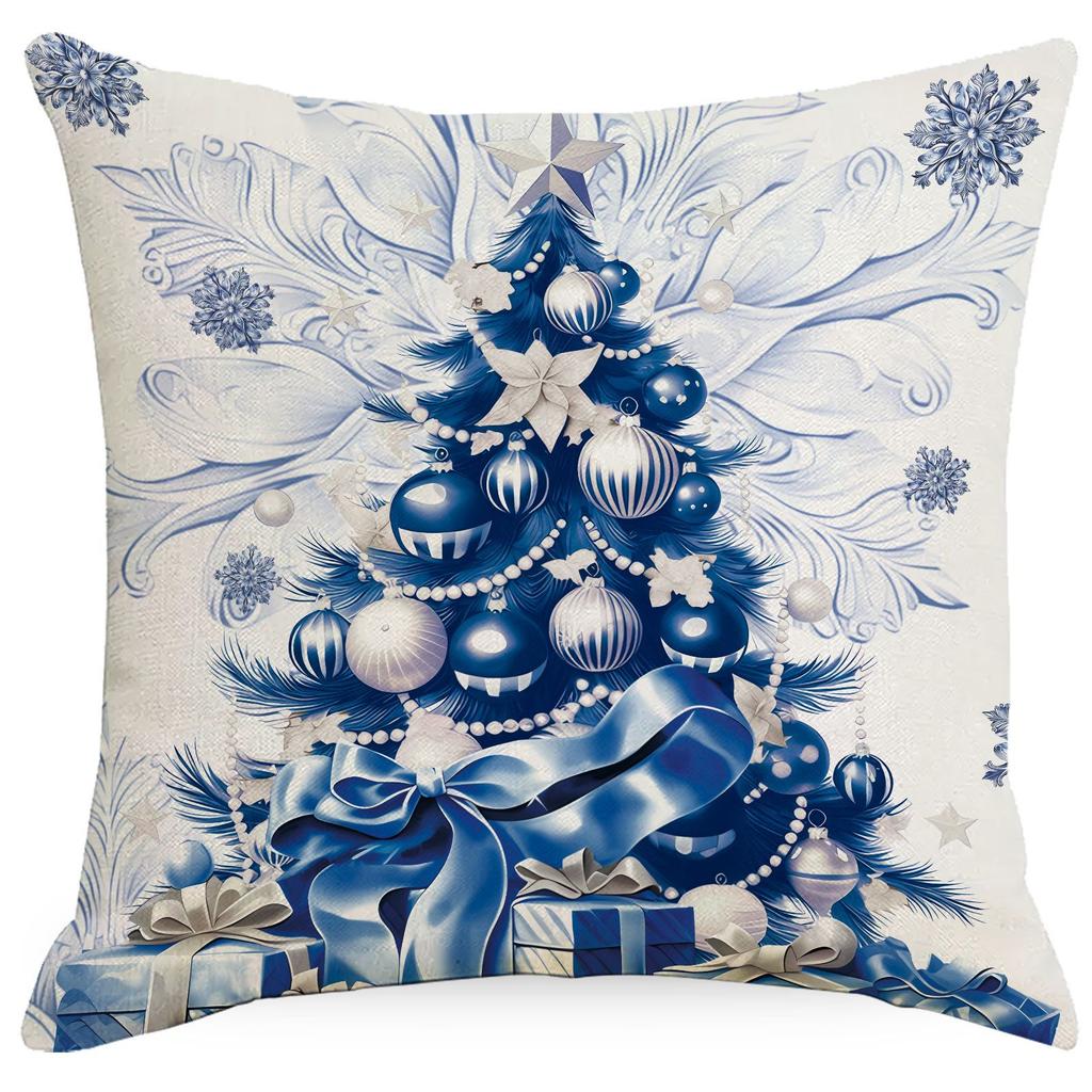 New Christmas Pillowcase Santa Claus Snowman Christmas Tree Home Sofa Cushion Decoration