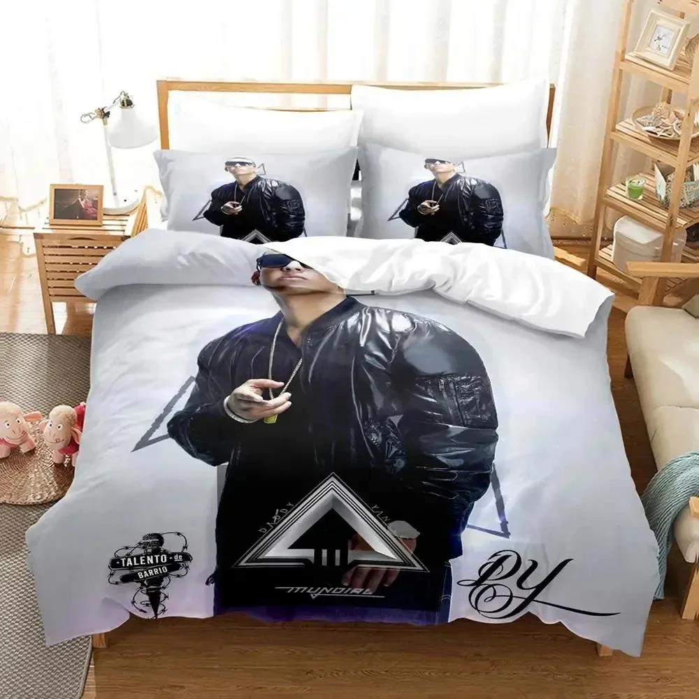 3D Printing Daddy Yankee Bedding Set Duvet Cover Bed Set Quilt Cover Pillowcase Comforter King Queen Size Boys Adult Bedding Set