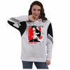 Unisex Pirate King Anime Color Block Patchwork Hoodie with Hood