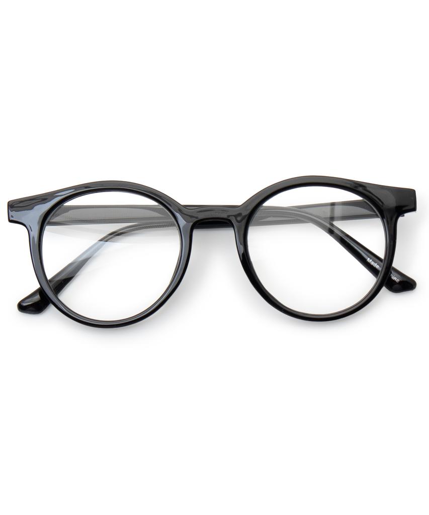 Ssiellonda Trv01 Round Horn-Rimmed Glasses Black