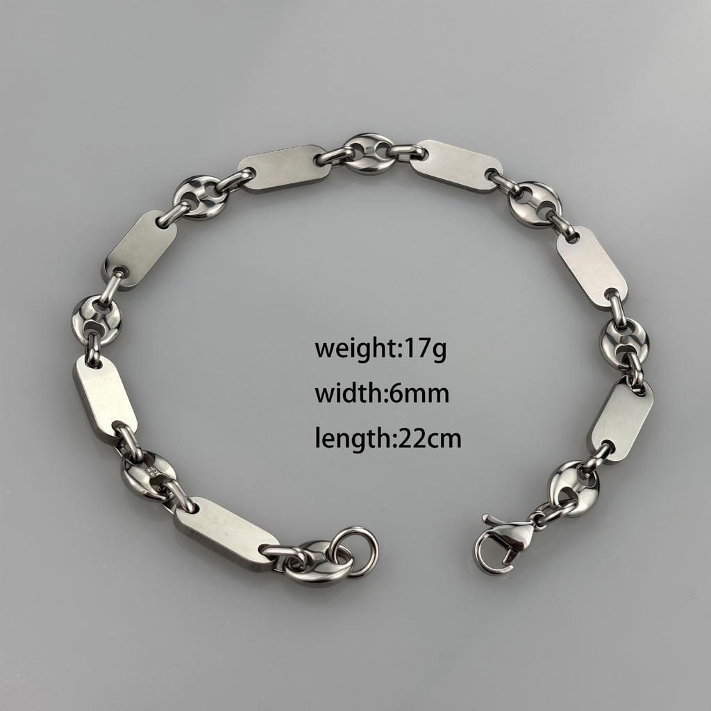 Handmade Emperor Chain Fashion Necklace - Large Hole Smooth Stainless Steel