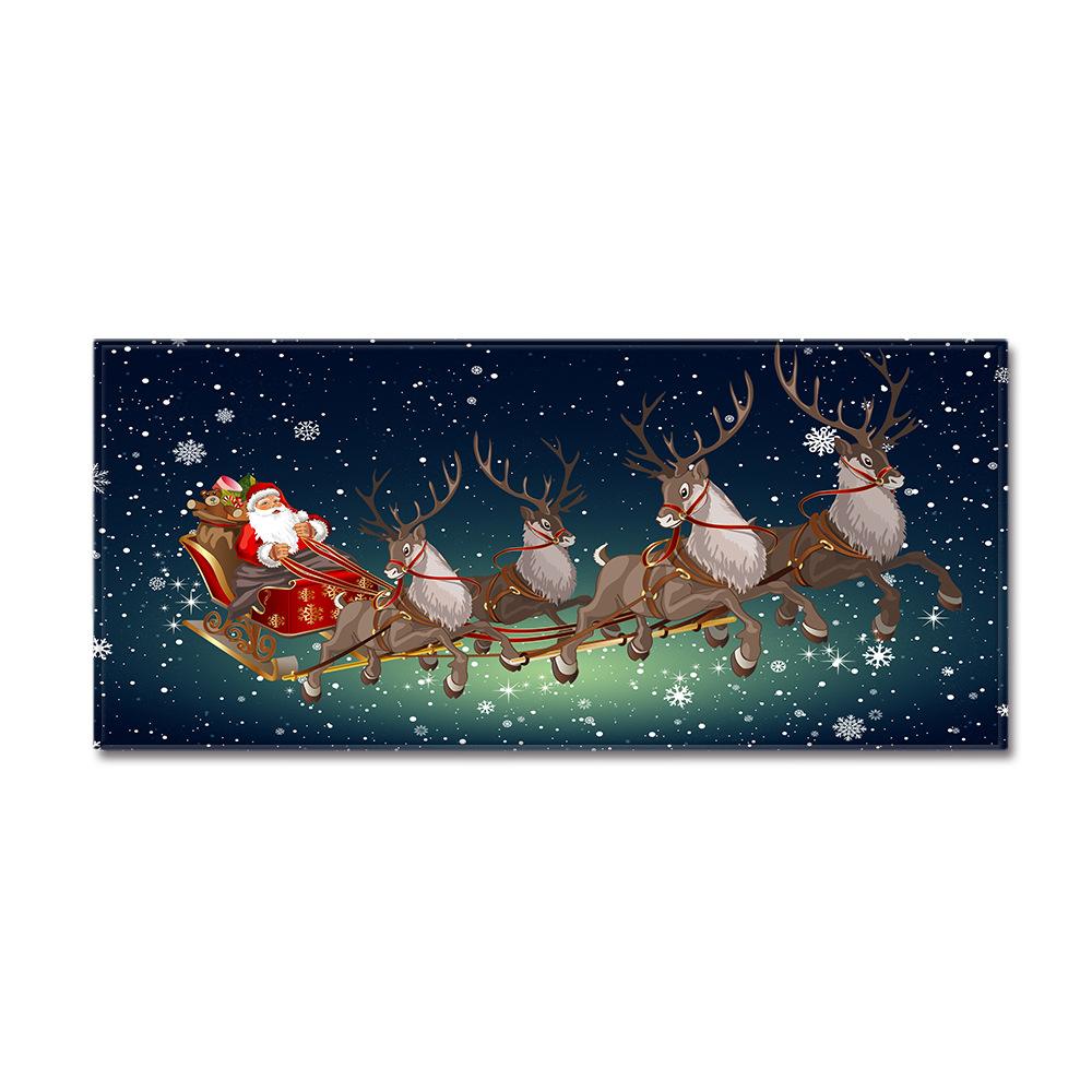 Christmas Kitchen Sand Carpet Doormat Long Floor Mat