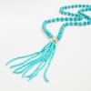Acrylic Bead Chain Necklace for Women Vintage Tassel Sweater Chain Jewelry Accessory