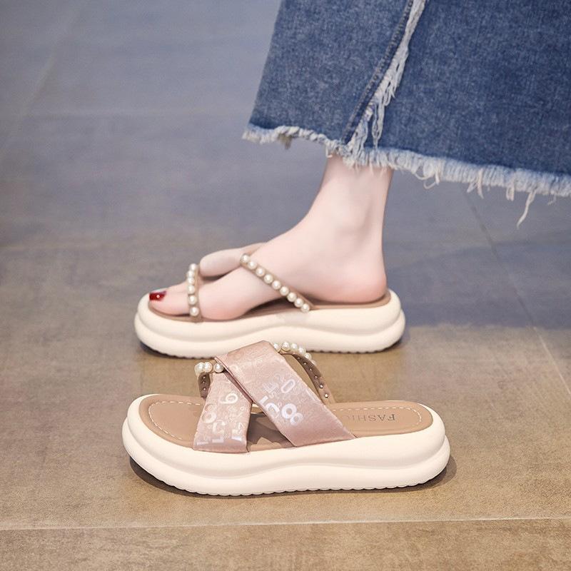 

Женские сандалии на платформе-юбке с леопардовым принтом, новая летняя обувь, шлепанцы на одном ремешке 40 розовый