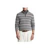 Polo Ralph Lauren FW22 Pattern Jacquard Half-Zip Knit Sweater Men Sweater Gray 710878304-001