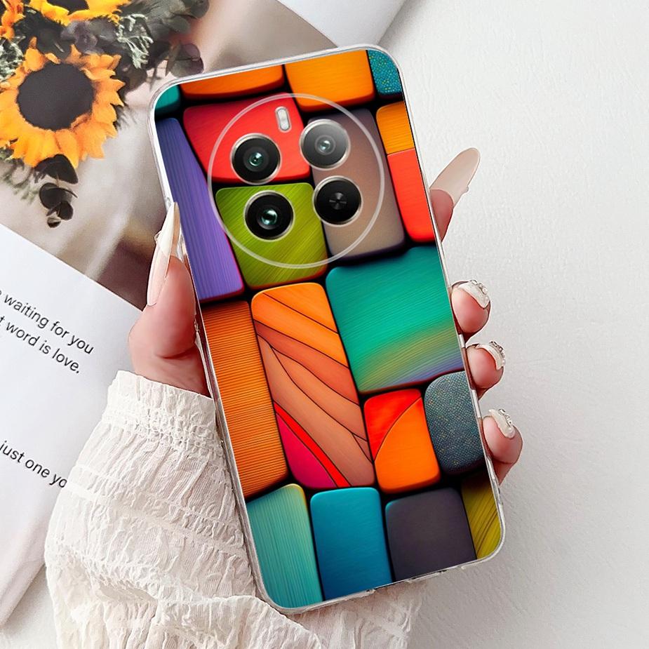 For Realme 12 Pro Plus Case RMX3840 Cute Cat Lucky Koi Painted Cover Soft Slim Phone Case For Realme 12 Plus Realme12 Pro+ Shell