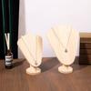 Wooden Necklace Organizer Stable Jewelry Holder New Necklace Display Stand Boutique Retail Display