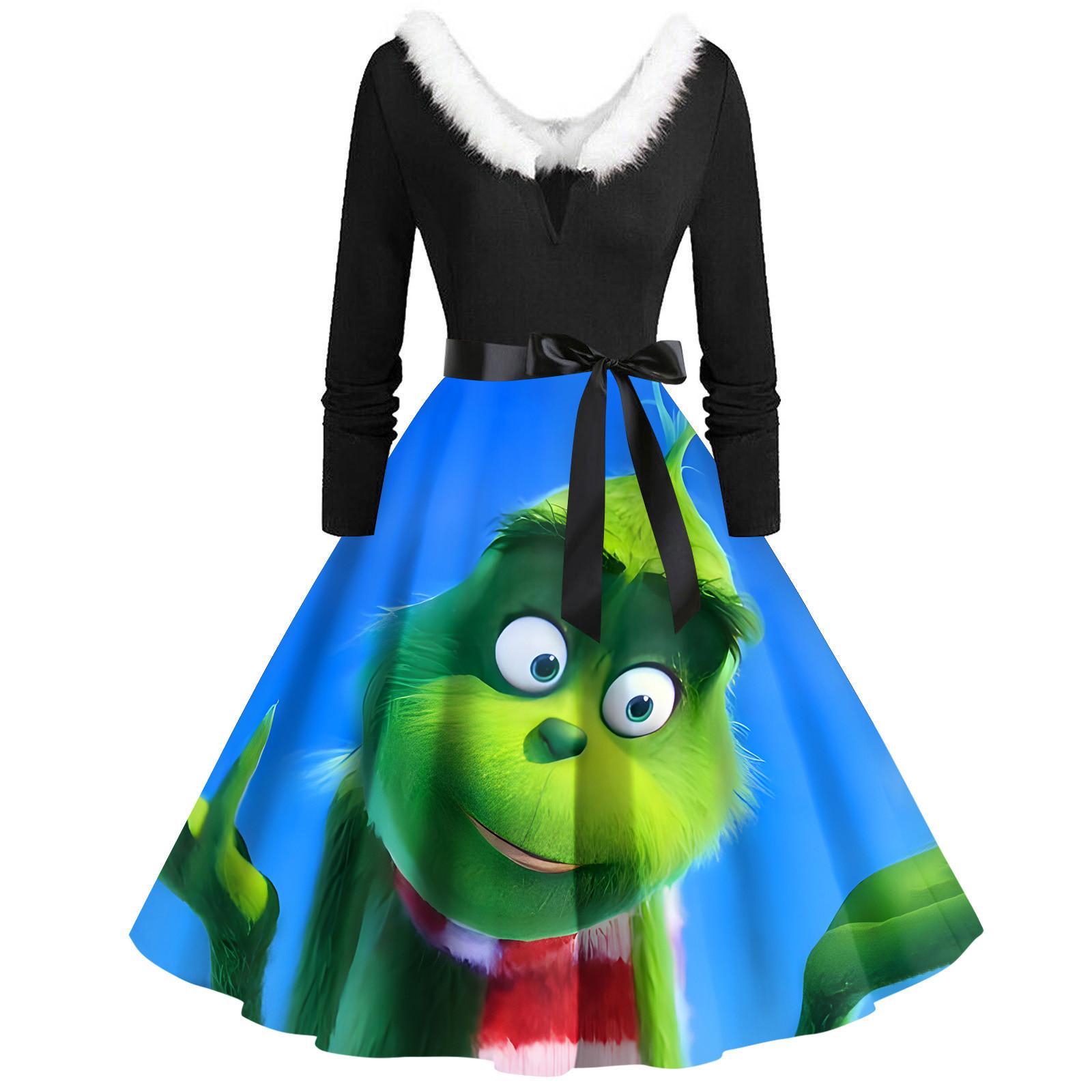 

Женское повседневное и модное платье на молнии с длинными рукавами и v-образным вырезом в тон M