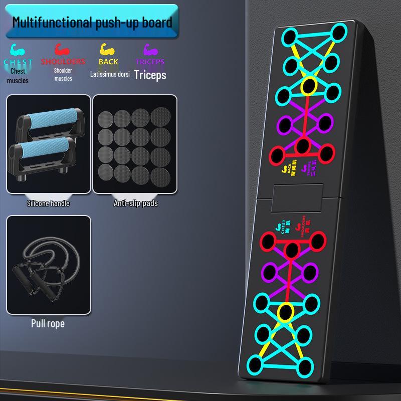 Multifunctional Push-up & Sit-up Bar: Abdominal & Chest Muscle Trainer