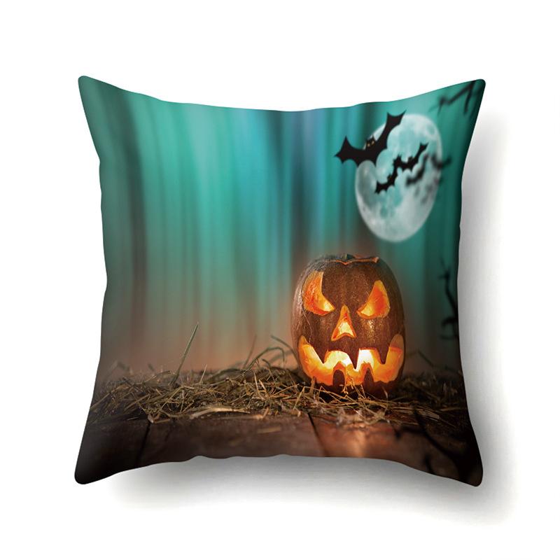 Halloween Pillowcase Car Waist Pillow Pumpkin Sofa Cushion Cover Office Home Living Room Pillowcase