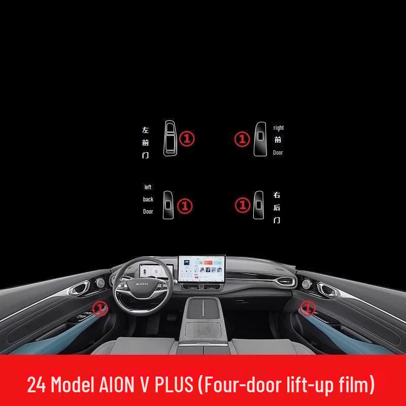 Transparent TPU Interior Film for 2021-2025 GAC Aion V Plus Console and Door Panels