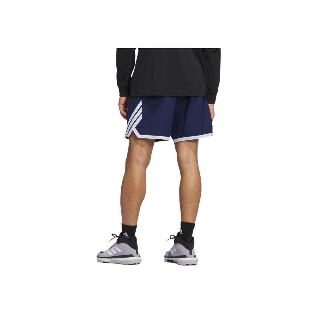 adidas Crazylite Shorts Lightweight Color-Block Woven Loose Basketball Pants Men Shorts Navy JP2156