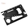 Fetong Stainless Steel Wallet Card Size Outdoor Camping Survival Gear Pocket Multi Tool