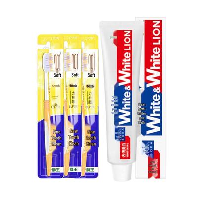 Lion King Baking Soda Whitening Toothpaste & Toothbrush Set