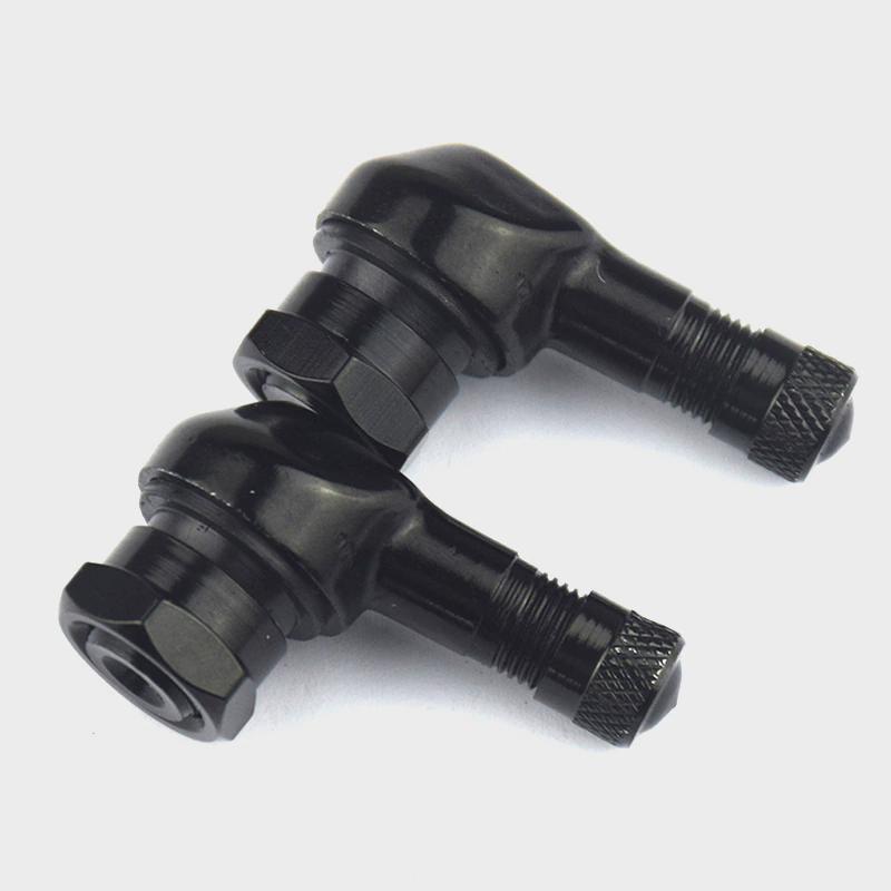 2PCS Electric Vehicle Modified Tire Aluminum Alloy Valve Motorcycle Wheel Hub Valve Anti-leakage Right-angle Valve Nozzle