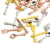 12Pcs 1:12 Dollhouse Miniature Fork Knife Soup Tableware Kitchen Furniture Toys