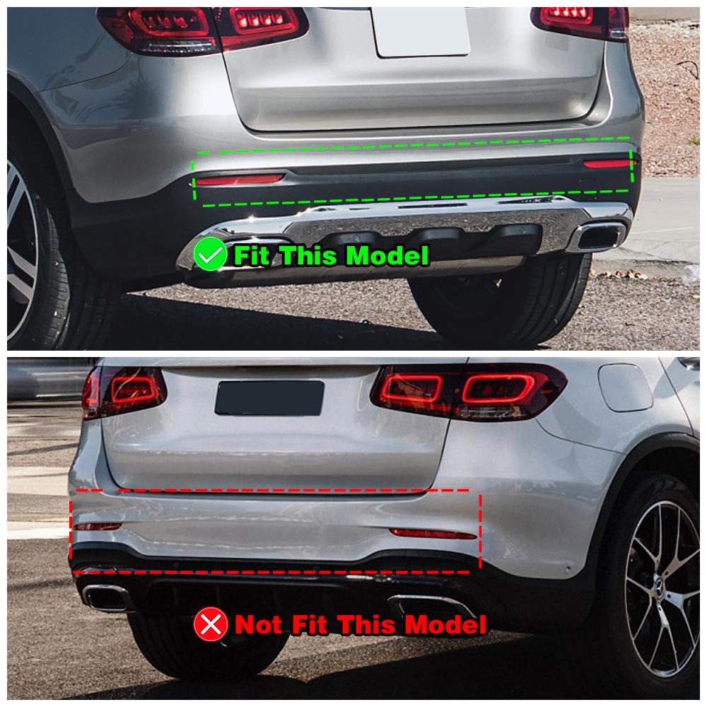 Pentru Mercedes Benz GLC Clasa GLC220 250 300 350 X253 2015 Bandă pentru bara de protecție spate pentru mașină Garnitură Decorativă Paiete cromate