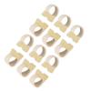 10 Pair Toe Separator Elastic Prevent Rubbing Pressure Relief Big Toe Spacer for Overlapping Toe