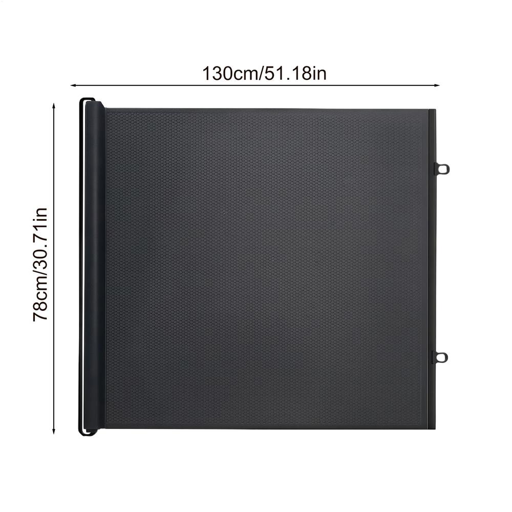 

Automatic Retractable Pet Mesh Gate Indoor Stairway & Corridors Safety Net For Dogs & Cats No Drilling Protective Barrier