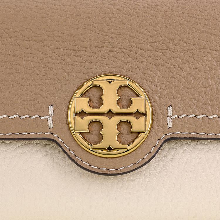 Tory Burch Felix Fashion Minimalist Leather Baguette Underarm Bag Women bags Beige Cream 153437-200