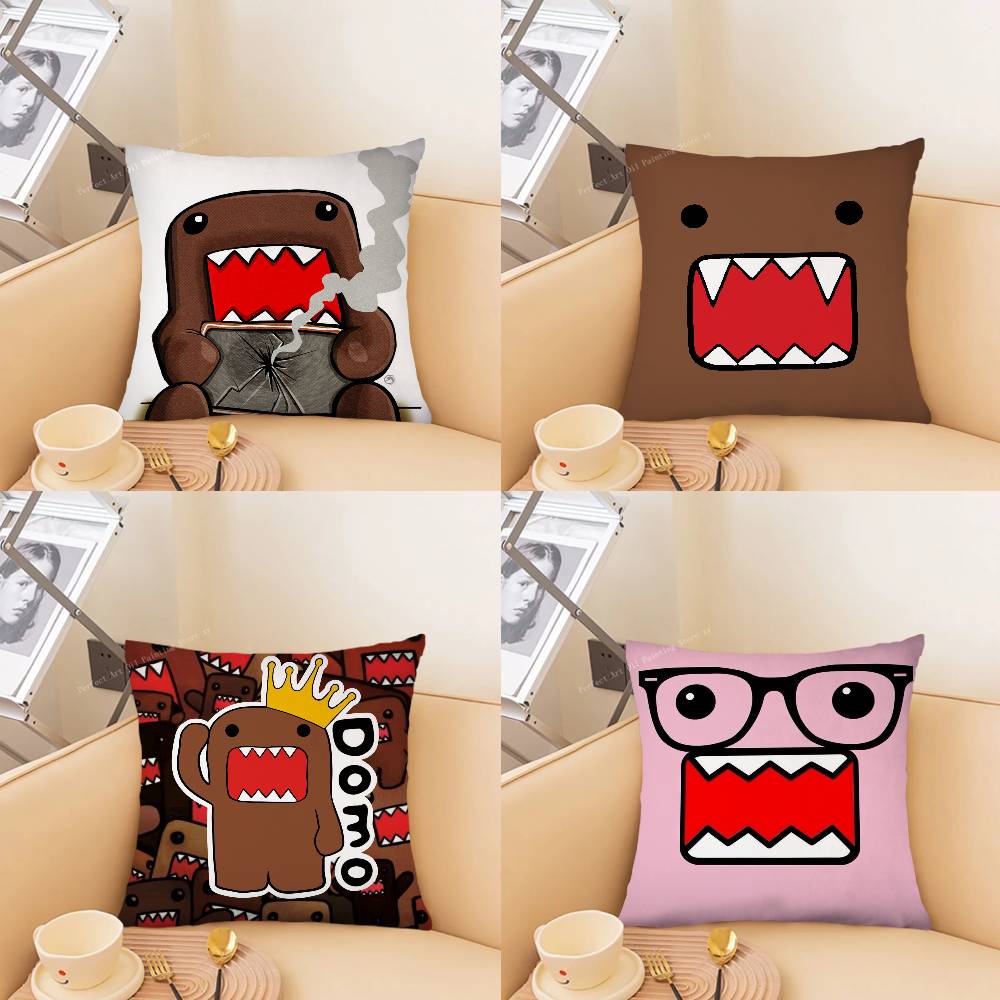 Classic Cartoon D-Domo Kun Pillow Case Fashion Square Pillowcase Bedroom Sofa Room Ins Decoration Leisure