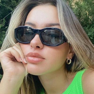 Vintage Cat-Eye Sonnenbrille Für Damen Herren Mode Retro Minimalistisch Stilvolle Brille Weiblich Männlich