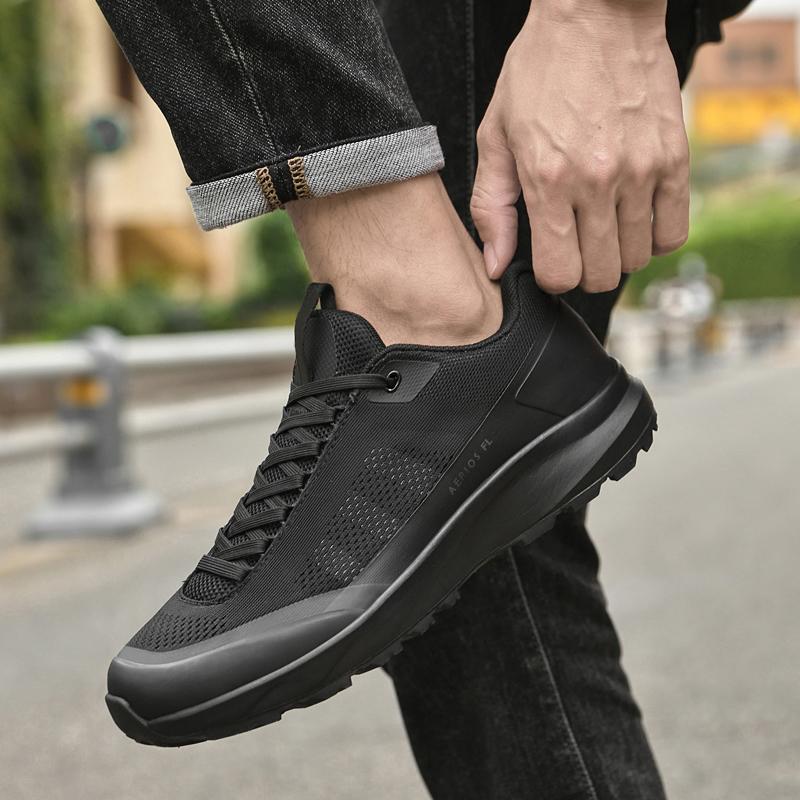Fashion Hiking Treking Flats Summer Men's Mesh Shoes Outdoor Thick-soled Casual Shoes Breathable Sneakers Fashion Man Sports Footwear