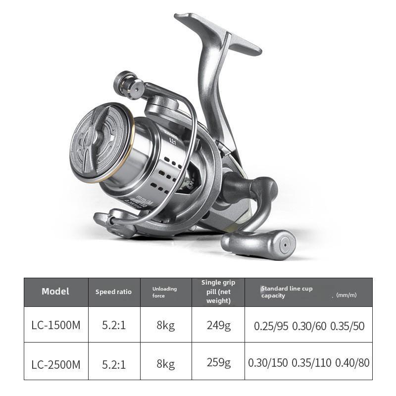 Chiren Kovový Mělká Cívka Rybářský Naviják pro Micro-Návnady Spinning a Golfovou Rybařinu